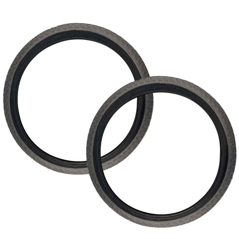 Bike Liq SE Bikes Bozack 29 X 2.4 Street Park Wheelie BMX Freestyle Front Back Tire Pair (Gray Black)