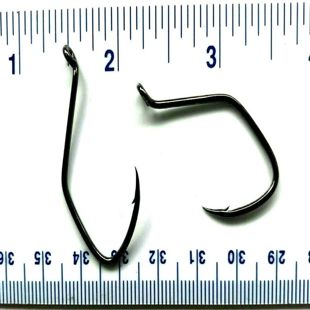 1000 Gerry's Tackle Black Chrome Sickle Octopus Fish Hooks Size 4/0 - Bulk Hooks