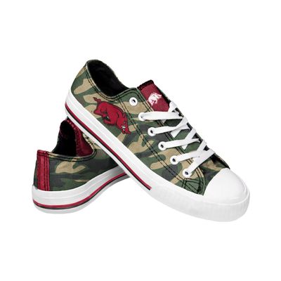 FOCO Arkansas Womens Camo Low Top Canvas Shoe Size 10