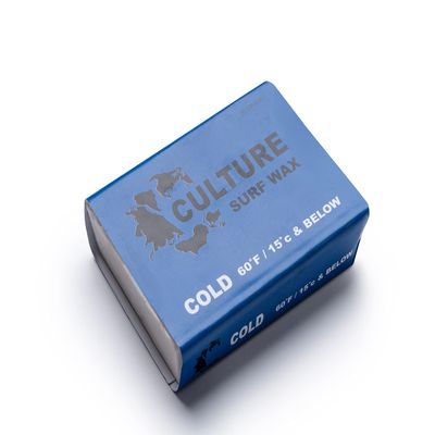 Culture Supply Surfboard Wax ~ 80g Bars | 6-Packs and 84 bar Cases | Tropical/Base | Warm | Cool | Cold | Wax Comb Included (Cold, CASE - 84 Bars)