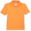 French Toast Girls Short Sleeve Picot Collar School Uniform (Standard and Plus) Polo Shirt, Sun Orange, 10-12 US view 1