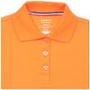 French Toast Girls Short Sleeve Picot Collar School Uniform (Standard and Plus) Polo Shirt, Sun Orange, 10-12 US view 2