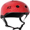 S1 Lifer Helmet for Skateboarding, BMX, and Roller Skating - EPS Fusion Foam, CPSC & ASTM Certified - Red Gloss Glitter XXX-Large (23.5") view 1