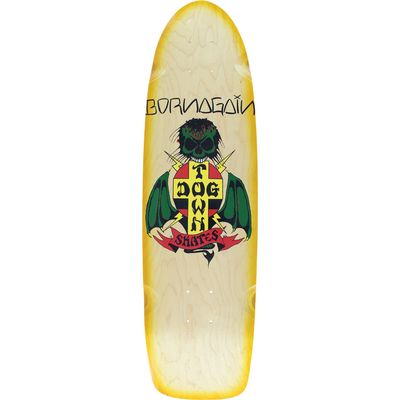 Dogtown Born Again 70'S Skateboard Deck -8.37x30 Natural/Yellow - Assembled AS Complete Skateboards