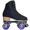 Jackson Ultima Vista Viper Roller Skates for Women and Girls with Purple Atom Pulse Lite Wheels, High Top Suede Quad Skates, (Black) view 1