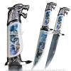 Munetoshi 13 Fantasy Wolf Dagger Bowie Gift Knife with Painted Scabbard Souvenir view 2