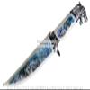 Munetoshi 13 Fantasy Wolf Dagger Bowie Gift Knife with Painted Scabbard Souvenir view 3