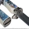Munetoshi 13 Fantasy Wolf Dagger Bowie Gift Knife with Painted Scabbard Souvenir view 4