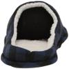 FOCO Men's NCAA Sherpa Lined Buffalo Check Memory Foam Slippers, Team Color, 9-258 view 3