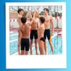 Sporti Jammers Swimsuit for Men, Piped Splice Swim Jammer Swimsuit - Navy/Gold - 26 view 3