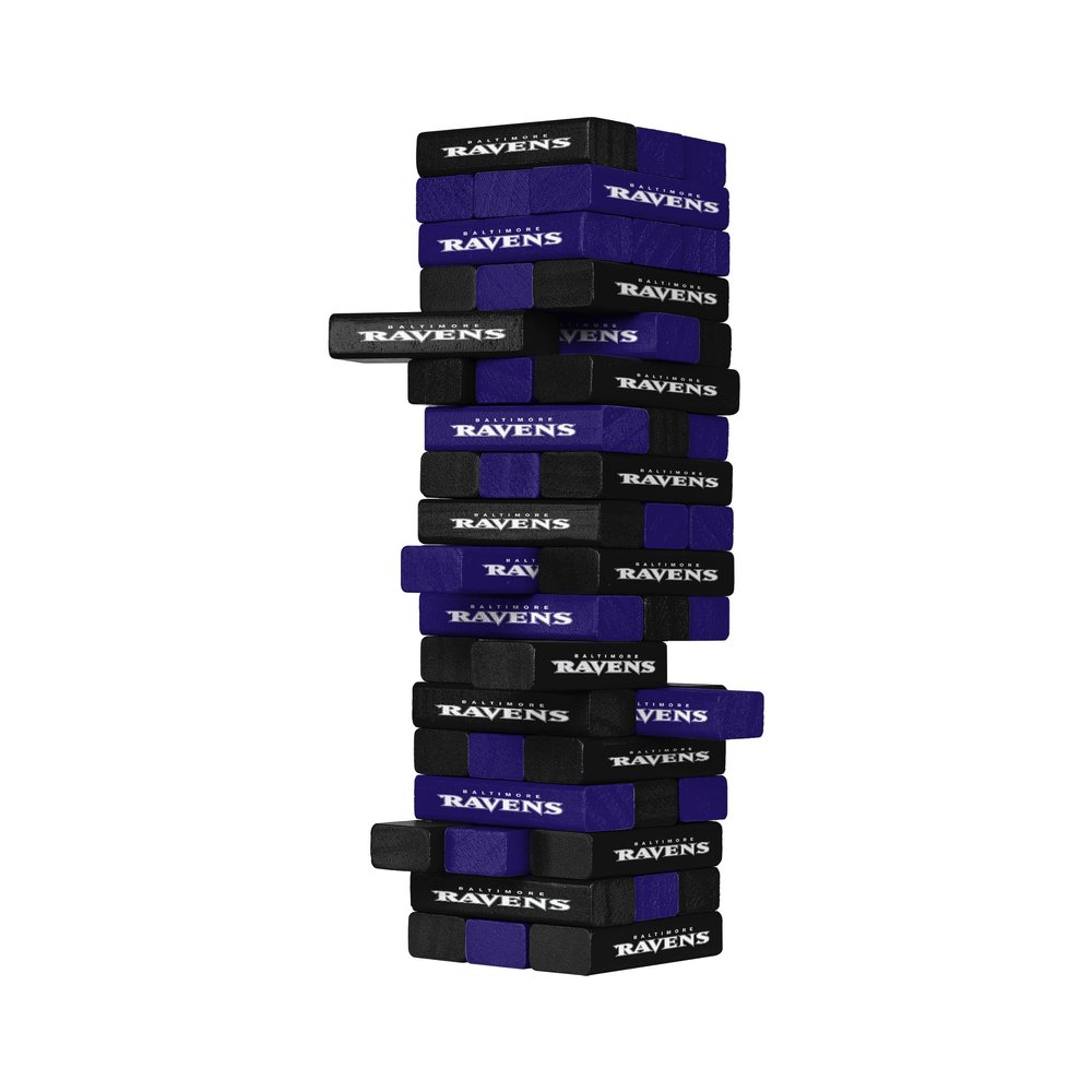 FOCO unisex adult NFL Team Logo Stackable Blocks Game, Team Color, 9-1769 US