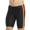 Sporti Jammers Swimsuit for Men, Piped Splice Swim Jammer Swimsuit - Black/Orange - 26 view 1