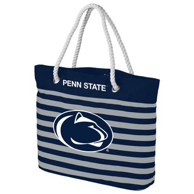 FOCO Penn State Nittany Lions NCAA Nautical Stripe Tote Bag