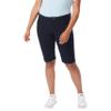 French Toast Women's Teen and Juniors' Stretch Twill Bermuda Shorts, Navy Blue, 2 view 1