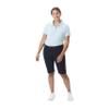 French Toast Women's Teen and Juniors' Stretch Twill Bermuda Shorts, Navy Blue, 2 view 3
