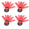 01 02 015 Drift Float Indicators, Lightweight High Density Reliable Universal Foam Strike Indicator High Performance Greater Buoyancy 4pcs for Fly Fishing(red) view 3