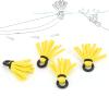01 02 015 Drift Float Indicators, Lightweight High Density Reliable Universal Foam Strike Indicator High Performance Greater Buoyancy 4pcs for Fly Fishing(Yellow) view 4