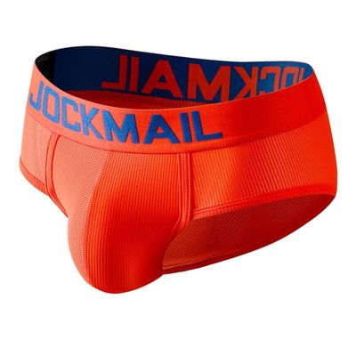 JOCKMAIL Mens Briefs Underwear Rainbow Comfort Men Underwear Briefs Men Underpants (XX-Large, Orange)