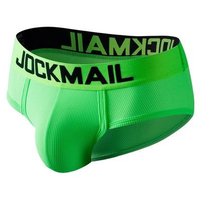 JOCKMAIL Mens Briefs Underwear Rainbow Comfort Men Underwear Briefs Men Underpants (X-Large, Green)