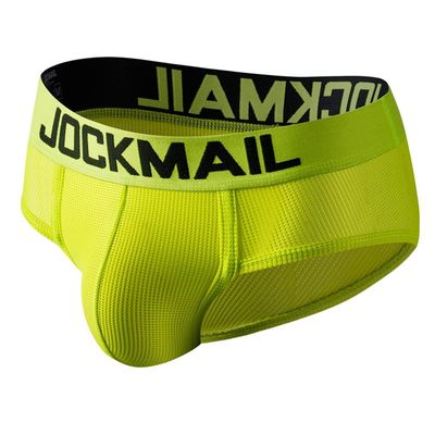 JOCKMAIL Mens Briefs Underwear Rainbow Comfort Men Underwear Briefs Men Underpants (Medium, Yellow)