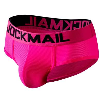 JOCKMAIL Mens Briefs Underwear Rainbow Comfort Men Underwear Briefs Men Underpants (XX-Large, Rose)