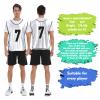 PULUOMASI Scrimmage Training Vest (12 Pack) Team Sports Pinnies Jerseys for Adult Youth Soccer Bibs Numbered Practice Jerseys White XL view 4