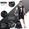 PULUOMASI Scrimmage Training Vest (12 Pack) Team Sports Pinnies Jerseys for Adult Youth Soccer Bibs Numbered Practice Jerseys Black M view 3