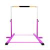 Athletic Bar Gymnastics Bar Kip Bar for Kids with 6'x4' Tumble Gymnastics Mat Set, Adjustable Height 3 to 5 FT Horizontal Bar Professional Junior Gymnast Gymnastic Bar, Expandable Asymmetric Bar Pink view 4