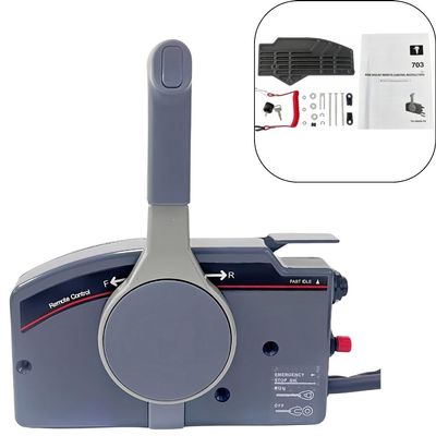 703 Outer Outboard Machine Remote Control Box Assembly 703-48230-14 Suitable for Yamaha Side Mounted 7PIN Without Fine Adjustment Switch Push to Open