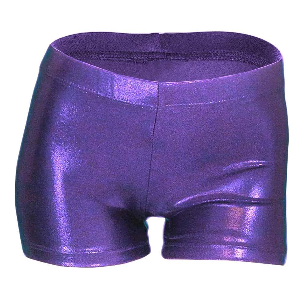LUOUSE Toddler Girls Buttery Soft Gymnastics Shorts, Little Kids Elegant Sparkle Tumbling Dance Athletic Short 4t - 5t