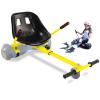 KKA Hoverboard Kart, Hover Cart, Buggy Attachment for 6.5"/8"/10" Hoverboards, Hoverboard Accessory to Transform Hover Boards into Go Karts (Yellow) view 1