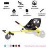 KKA Hoverboard Kart, Hover Cart, Buggy Attachment for 6.5"/8"/10" Hoverboards, Hoverboard Accessory to Transform Hover Boards into Go Karts (Yellow) view 3