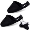 Zhanmai Bowling Shoe Slide, 2 Pack/ 1 Pair Adjustable Sole Cover Sock with Elastic Band Fit Most Shoes Bowling Accessories for Men Women Playing Ball Dancing, L, Black view 1