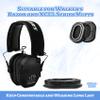 Hocazor G-1000 Replacement Gel Ear Pads Compatible with Walker's Razor Series Shooting Earmuffs and XCEL Series Muffs Silicone Ear Cushions Hygiene Kit view 2