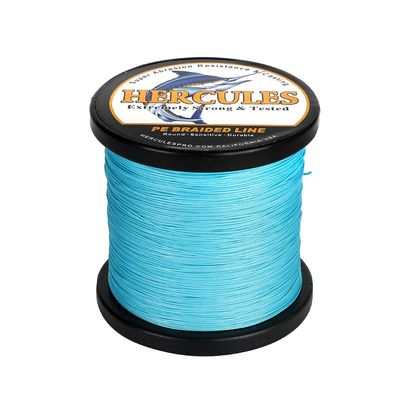 HERCULES Braided Fishing Line 12 Strands, 100-2000m 109-2196 Yards Braid Fish Line, 10lbs-420lbs Test PE Lines for Saltwater Freshwater - Blue, 320lbs, 2000m