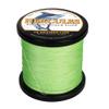 HERCULES Braided Fishing Line 12 Strands, 100-2000m 109-2196 Yards Braid Fish Line, 10lbs-420lbs Test PE Lines for Saltwater Freshwater - Fluorescent Green, 320lbs, 2000m view 1