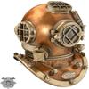 Mark V Copper Brass Diving Divers Helmet Antique SEA Nautical - Wearable view 2