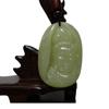 2" China Certified Nature Hetian Nephrite Jade Blessing Guanyin Hand Carved Necklace Pendant 2388 view 1