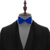 Adam Young Men's Electric Blue Blue Bow Tie Pre-Tied Style Formal Satin Classic Bowtie for Tuxedo Faux Silk (Large, Royal Blue) view 4