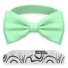 Adam Young Men's Green Mint Bow Tie Pre-Tied Style Formal Satin Classic Bowtie for Tuxedo Faux Silk (Large, Mint) view 1