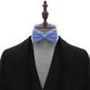 Adam Young Boy's Sky Blue Bow Tie Pre-Tied Style Formal Satin Classic Bowtie for Tuxedo Faux Silk (Medium, Light Blue) view 4