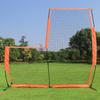 MR Portable Baseball L-Screen 7x7FT, Lightweight Pitcher Protector Screen, Baseball Practice Equipment Baseball Pitching Net, Pitching Net Protector Pop-Up Pitching Protecting L-Screen Net and Frame view 2