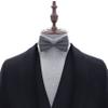 Adam Young Men's Gray Bow Tie Pre-Tied Style Formal Satin Classic Bowtie for Tuxedo Faux Silk (Large, Slate Grey) view 4
