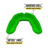 2 Pack Nxtrnd Rush Dual Layer Mouthguard, Custom Fit Sports Mouthpiece for Football, Boxing, MMA, Basketball, Hockey, Lacrosse, Youth & Adult (Green) view 3