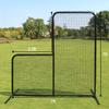 MR L-Screen Baseball Pitching Screen 7x7FT, Baseball Pitching Net, Baseball Protective Screen, Baseball Softball Screen for Field, Portable Batting Screen, Pitcher Screen Safety Screen for Baseball view 2