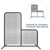 MR L-Screen Baseball Pitching Screen 7x7FT, Baseball Pitching Net, Baseball Protective Screen, Baseball Softball Screen for Field, Portable Batting Screen, Pitcher Screen Safety Screen for Baseball view 4