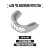 2 Pack Nxtrnd Rush Dual Layer Mouthguard, Custom Fit Sports Mouthpiece for Football, Boxing, MMA, Basketball, Hockey, Lacrosse, Youth & Adult (Silver) view 2