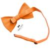Adam Young Men's Burn Pumpkin Bow Tie Pre-Tied Style Formal Satin Classic Bowtie for Tuxedo Faux Silk (Large, Orange) view 3