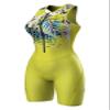 Sparx Women Triathlon Suit Tri Short Racing Cycling Swim Run (XL, Green Floral) view 1