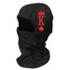 King Balaclava Full Face Mask Heart Card Graphic Face Cover Snowboarding Cycling Adult Breathable Balaclavas Black view 1